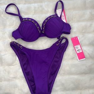 Lilly Pulitzer bikini set size 2 NWT Purpleberry Dascha top & Markel bottom